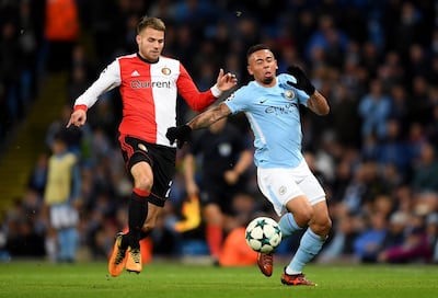 Gabriel Jesus, right, is one of many attacking options Manchester City have at their disposal. Laurence Griffiths / Getty Images