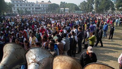 Indians gather to join a protest rally against the Citizenship Amendment Act in Gauhati, India. AP Photo