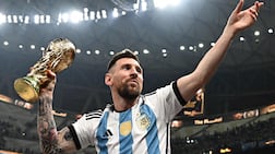 Lionel Messi and Argentina are defending champions. AFP