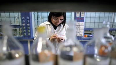 A scientist performs tests at a laboratory in India. The Indian government estimates the country could have a $300 billion pharmaceutical industry by 2030. Bloomberg