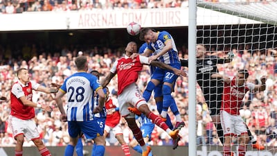 Gabriel 7: Arsenal’s best defender, and probably best player, on day when many of his teammates struggled. Brazilian was solid from start to finish. PA
