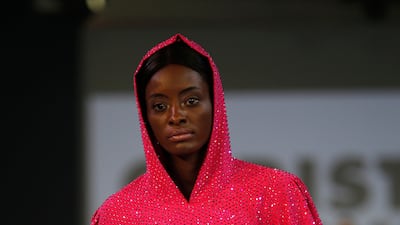 Known for its New York glamour, Christian Cowan shows as part of Arab Fashion Week. EPA