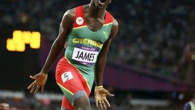 Grenada was celebrating Kirani James's win in the men's 400m final, the island nation's first-ever gold medal.