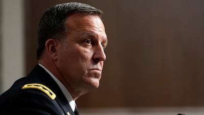 Lt Gen Erik Kurilla says the US 'faces a new era of strategic competition with China and Russia that is not confined to one geographical region and extends into the (Central Command) area of responsibility'. AP