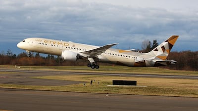 Etihad Airways started to take deliveries of the Boeing 787 Dreamliner aircraft in May this year. Courtesy Etihad Airways