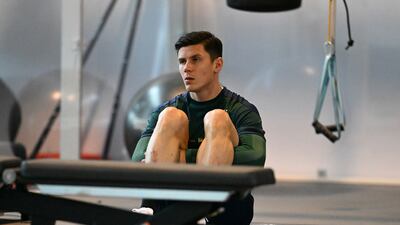 Matteo Pessina during Italy's training session. Getty