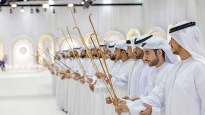 The dignitaries take part in celebrations. Wam