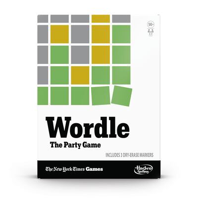 Wordle: The Party Game, will be available from October 1. Photo: Hasbro