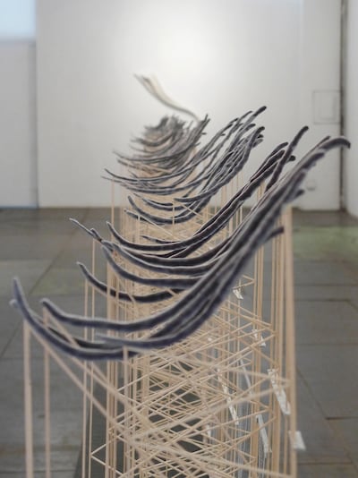 Golnar Adili's installation 'Ye Harvest From the Eleven-Page Letter', 2016. Photo: Golnar Adili