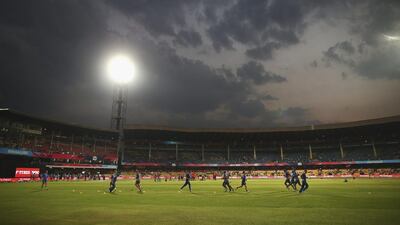 The Australians warm up during the ICC World Twenty20 match between Australia and Bangladesh at M. Chinnaswamy Stadium on March 21, 2016 in Bangalore. Ryan Pierse / Getty Images