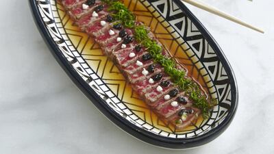 Wagyu tataki at Fika by chef Izu Ani