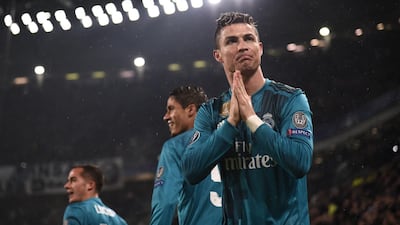 Cristiano Ronaldo was humbled by having Juventus fans applaud his goal for Real Madrid against their side on Tuesday. Marco Bertorello / AFP