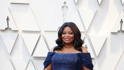 Octavia Spencer in Christian Siriano. Photo: EPA