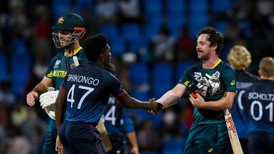Australia qualified for the T20 World Cup Super Eight after a thumping win Namibia at North Sound, Antigua and Barbuda. AFP