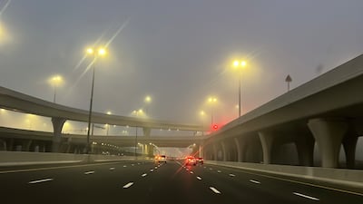 Fog can affect airline schedules and cause problems on the roads. Amhed Ramzan / The National