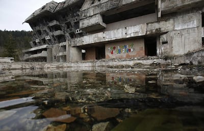 War and negligence have turned most of Sarajevo’s 1984 Winter Olympic venues into painful reminders of the city’s golden eras. AP