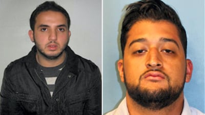 Bashar Fares Al-Safee, left, and Juan David Perea Lopez, right, have been jailed for their roles in a £32m cocaine smuggling operation. NCA