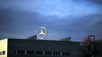Analysts in Germany believe Aabar's decision to unload part of its stake in Daimler was a sign of waning confidence in the car maker. Sascha Schuermann / AFP