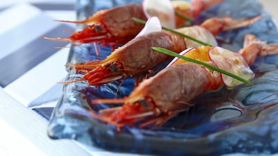 Gambero rosso crudo di mazara at Alici