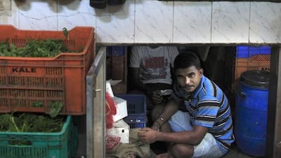 A vegetable stall at the Crawford Market. Subhash Sharma for The National