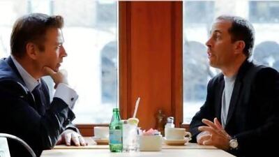 Alec Baldwin, left, and Jerry Seinfeld in a Comedians in Cars Getting Coffee