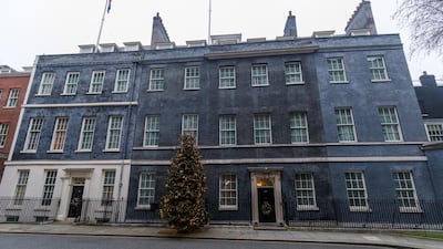 A quiet No. 10 Downing Street this morning in Westminster, London. EPA
