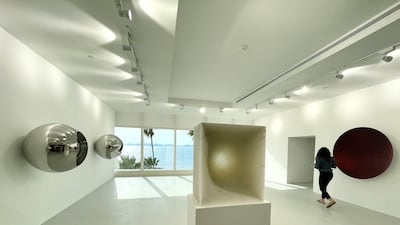 Galleria Continua will use the new exhibition space at Burj Al Arab for six months, with Anish Kapoor's show on view until January. Alexandra Chaves / The National