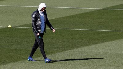 Zinedine Zidane has plenty on his mind as Real Madrid prepare to take on Juventus in the Uefa Champions League quarter-finals next week. Chema Moya / EPA
