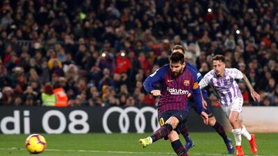 Lionel Messi's Barcelona will be formidable opponents for Lyon in the Uefa Champions Leauge. Albert Gea / Reuters