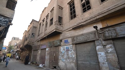 Exterior view of a 19th century building in the Khalifa area of Islamic Cairo. Co-owner Shahira Mehrez would like to transform the structure into a boutique hotel but faces many challenges. Dana Smillie for The National