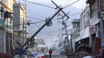 A devastating earthquake has ravaged Haiti's electricity grid, which requires extensive repairs.