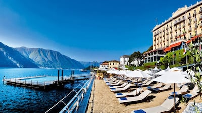 The Grand Hotel Tremezzo on Lake Como. Courtesy Grand Hotel Tremezzo