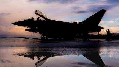 British RAF Typhoon jets at an Estonian air force base located in Amari, Estonia. Courtesy MOD