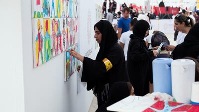 People came together to mark the Three Year Countdown to Expo 2020. Anna Nielsen/The National