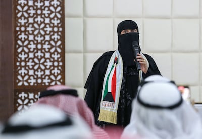 Moudhi Al Mutairi is running for election to the Kuwaiti Parliament. AFP