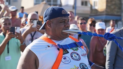 Mahrous has become a familiar figure, training daily and performing extraordinary feats that test the limits of human endurance