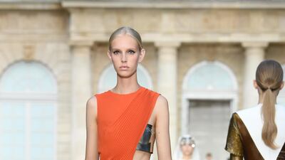 A look by Givenchy Haute Couture. Getty 