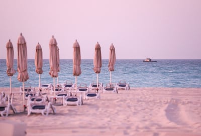 The beach at Mamsha Al Saadiyat. Khushnum Bhandari / The National