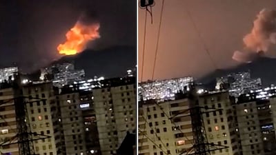 Explosions rocked the city of Caracus on Saturday. Reuters