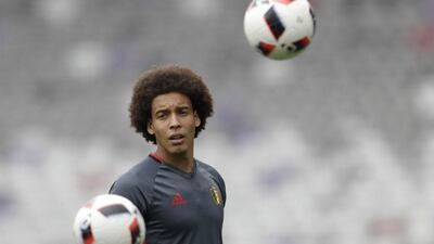 Belgium’s Axel Witsel shown at a training session during the 2016 European Championship in France. Ariel Schalit / AP Photo / June 25, 2016