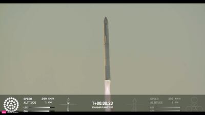 But the rocket's Super Heavy first stage booster exploded over the Gulf of Mexico shortly after detaching. SpaceX