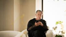 Japanese architect Kengo Kuma at the launch of his first UAE project. Shruti Jain / The National