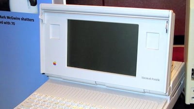 Released in 1989, the Macintosh Portable was Apple Inc.'s first attempt at making a battery-powered portable Macintosh personal computer that held the power of a desktop Macintosh. It was also the first commercial off-the-shelf portable computer used in s???