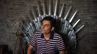 Customer Ali Abbas visits the Game Of Thrones-themed restaurant named King's Landing in Islamabad. Farooq Naeem / AFP