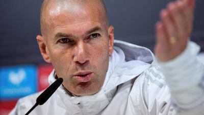 Real Madrid manager Zinedine Zidane is concerned about the fitness of two key players. Rodrigo Jimenez / EPA