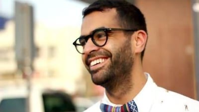 The artist Khalid Mezaina is taking part in Capsule Arts' debut event. Tulip Hazbar