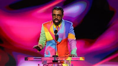 Daveed Diggs presents an award. Reuters