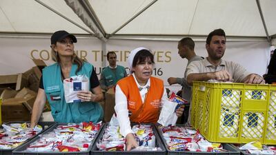 More than 2,000 refugee children and Serbian orphans received winter clothing, stationary, school bags, and food parcels at the Krnjaca asylum centre in Belgrade as part of Etihad Airways and Air Serbia’s Colour Their Lives charity programme.