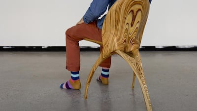 Stratum Chair. A design by Ammar Kalo that has just been aquired by The Cooper Hewitt, part of the Smithsonian Design Museum in New York. Image courtesy of AUS.