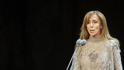 Singer Fairuz performs in Beirut in 2010. AFP